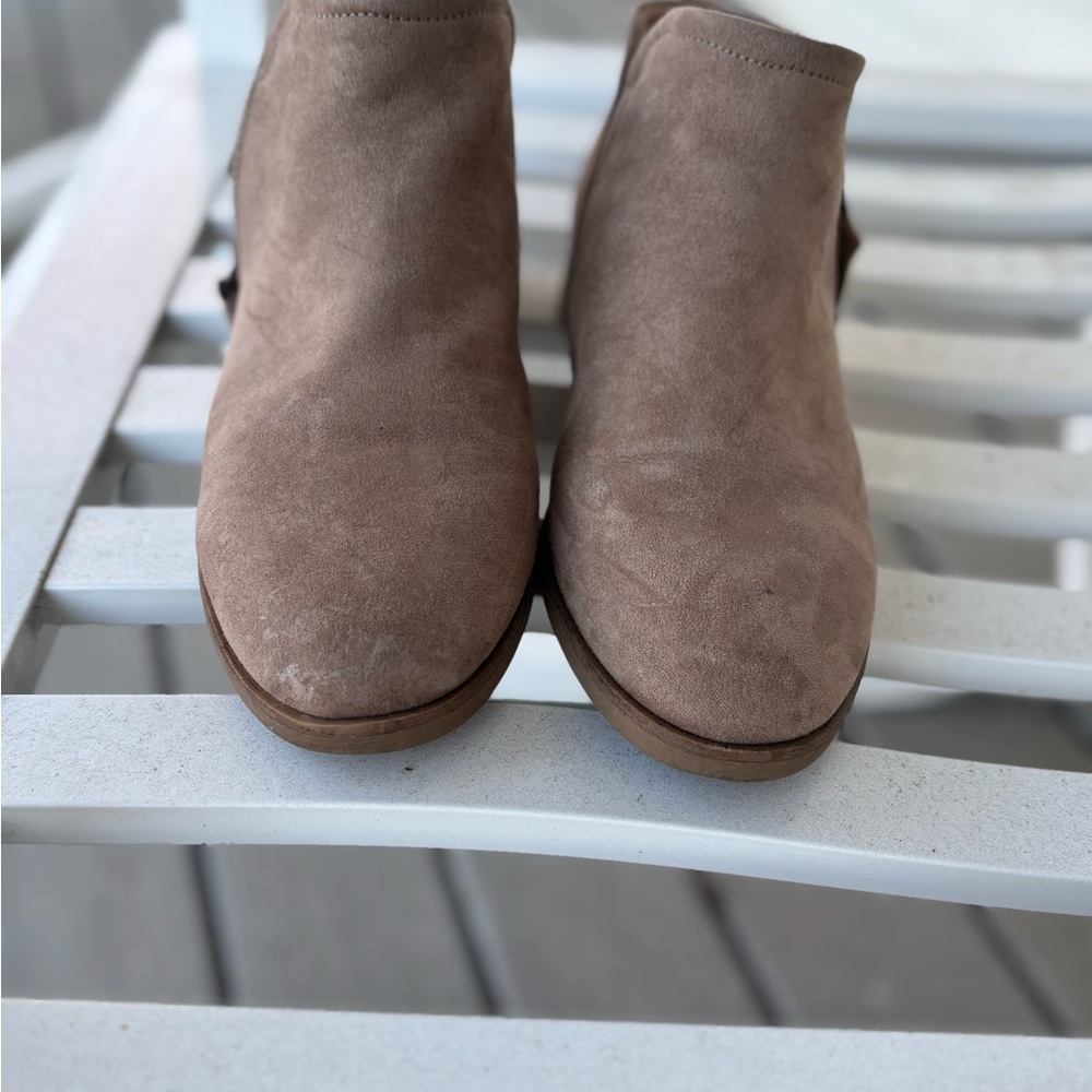 Dr. Scholl's Brown Ankle Booties with Side Zipper - Picture 3 of 8